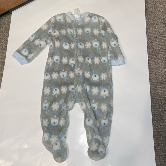 Fuzzy PJ Sleeper Set Lot of 2 Size 3 Months 12-17Lbs - Picture 2 of 10